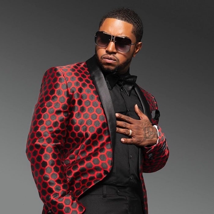 Lil Scrappy posing for a photo.